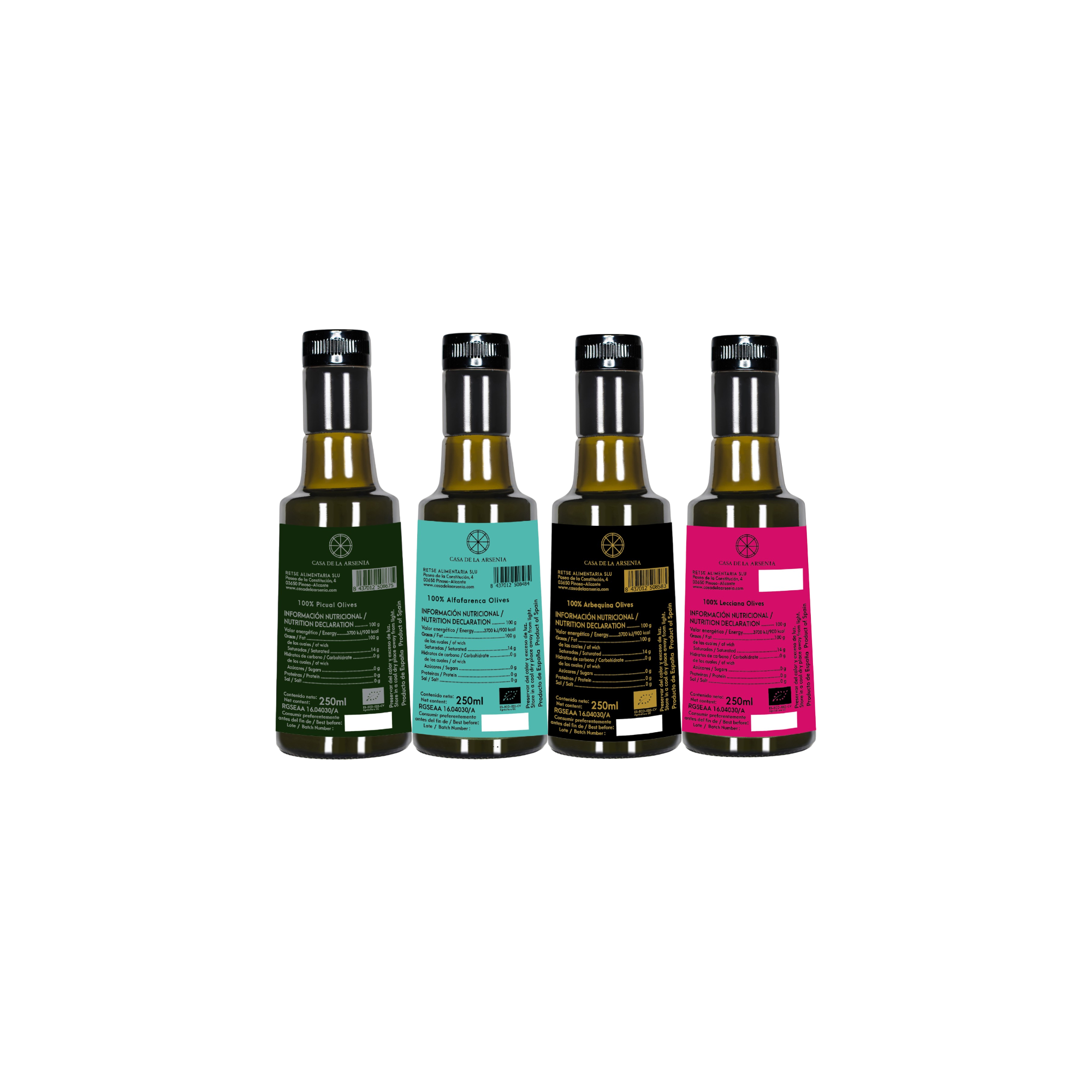 Ma’sarah Pack 4×250 ml – AOVE Ecológico Premium