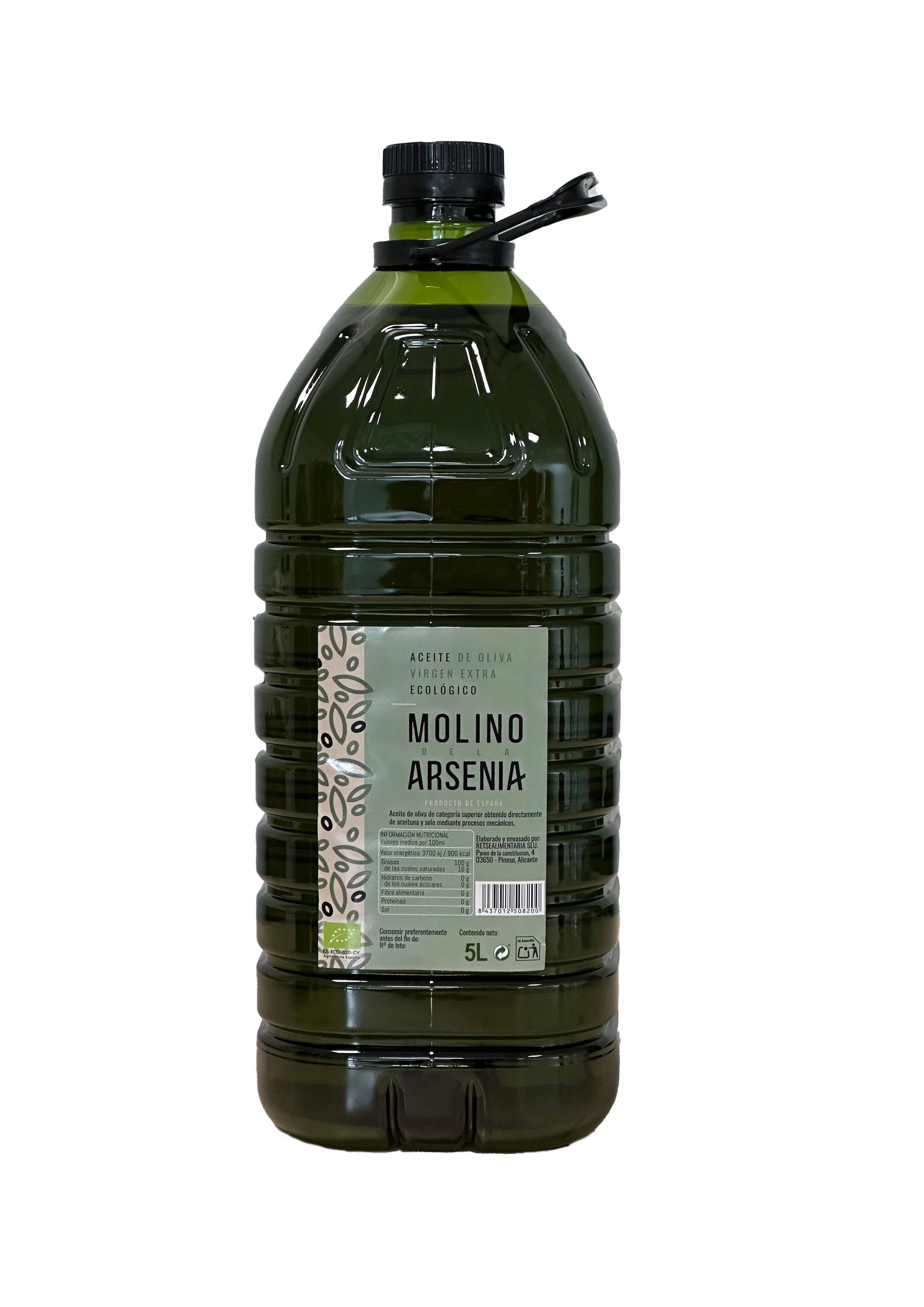 Aceite de Oliva Virgen Extra Ecológico 5L